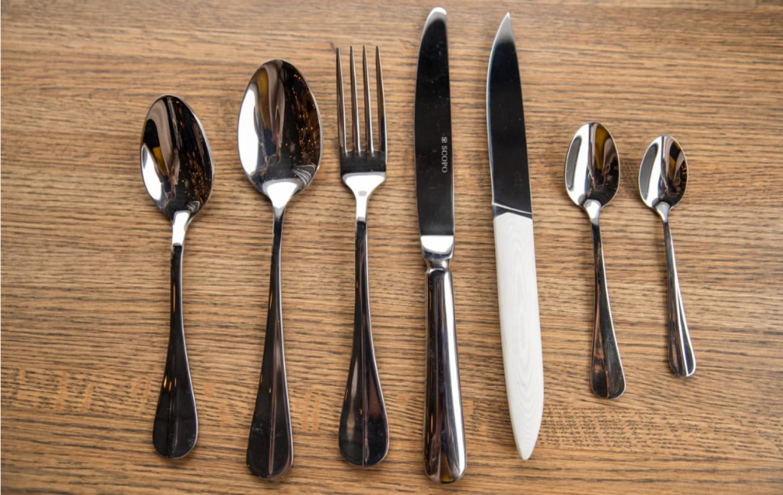 Branded Silverware for Restaurants, The Silver Lining Scopo Design